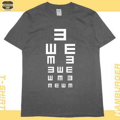 視力檢查(短T)Hamburger T-shirt shop10