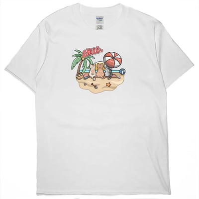 海邊放風(短T)Hamburger T-shirt shop(NEW)1