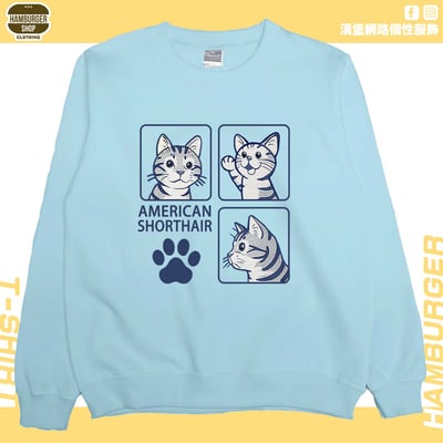 美國短毛貓(大學T)Hamburger T-shirt shop6