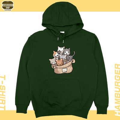 一堆貓一堆毛(帽T)Hamburger T-shirt shop10