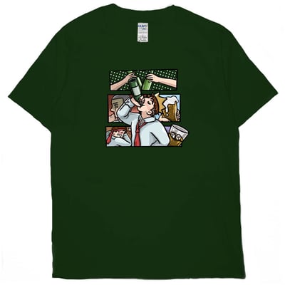 飲水日常(短T)Hamburger T-shirt shop(NEW)3