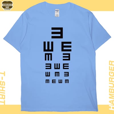 視力檢查(短T)Hamburger T-shirt shop7