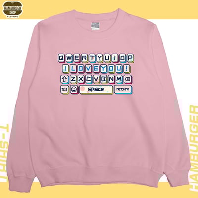 告白鍵盤(大學T)Hamburger T-shirt shop1