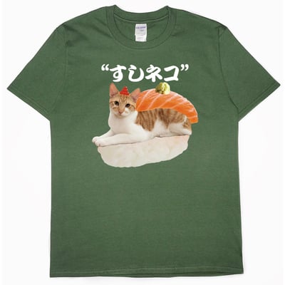 鮭魚貓壽司(短T)Hamburger T-shirt shop7