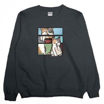 Comic Cat(大學T)Hamburger T-Shirt Shop8