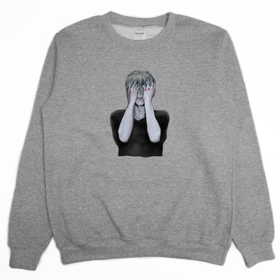 很痛啦(大學T)Hamburger T-Shirt Shop1