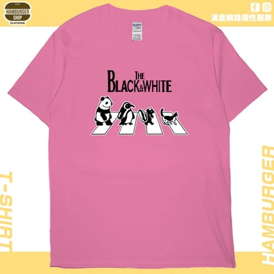 黑白動物(短T)Hamburger T-shirt shop16