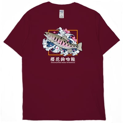 櫻花鉤吻鮭(短T)Hamburger T-shirt shop1