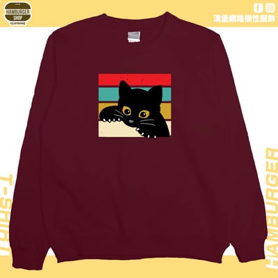 小黑貓(大學T)Hamburger T-shirt shop10