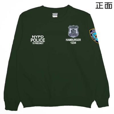 NYPD警察(大學T)Hamburger T-shirt shop14
