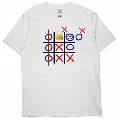 井字遊戲(短T)Hamburger T-shirt shop1