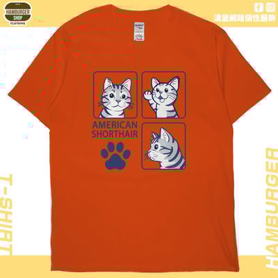 美國短毛貓(短T)Hamburger T-shirt shop18