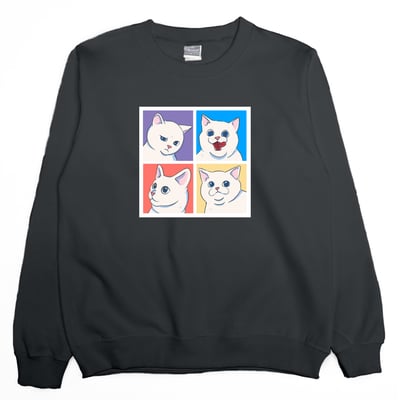 貓肖像(大學T)Hamburger T-Shirt Shop4