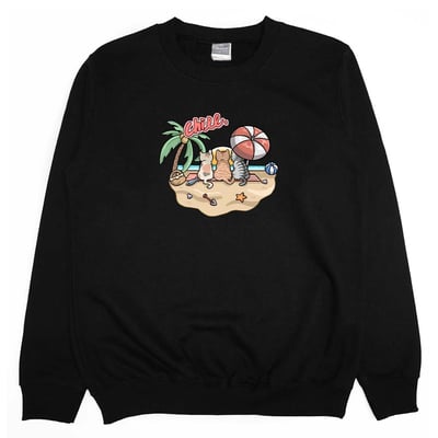 海邊放風(大學T)Hamburger T-Shirt Shop10