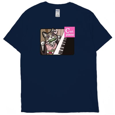 Cat piano(短T)Hamburger T-shirt shop(NEW)10