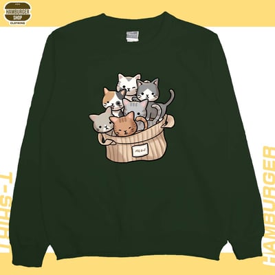一堆貓一堆毛(大學T)Hamburger T-shirt shop6