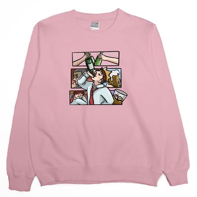 飲水日常(大學T)Hamburger T-Shirt Shop7