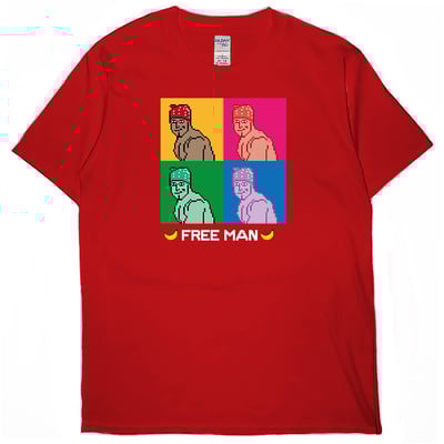 FREE MAN(短T)Hamburger T-shirt shop5