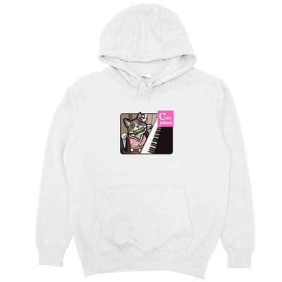 Cat Piano(帽T)Hamburger T-Shirt Shop4