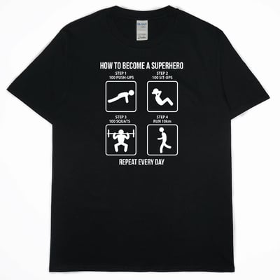 如何變強(短T)Hamburger T-shirt shop2