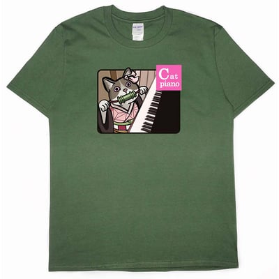 Cat piano(短T)Hamburger T-shirt shop(NEW)7