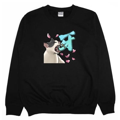 牙(貓)(大學T)Hamburger T-Shirt Shop2