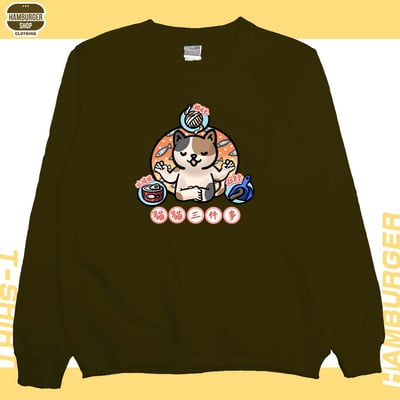 貓貓三件事(大學T)Hamburger T-shirt shop11