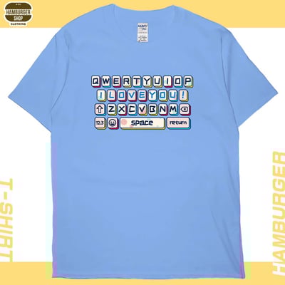 告白鍵盤(短T)Hamburger T-shirt shop4