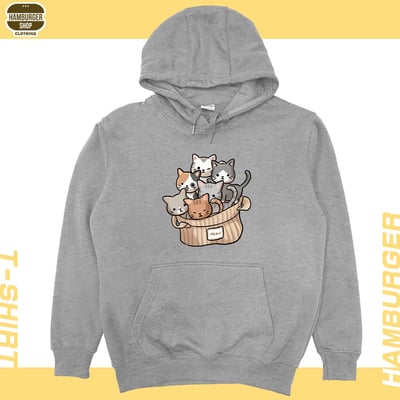 一堆貓一堆毛(帽T)Hamburger T-shirt shop4