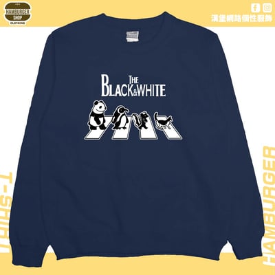 黑白動物(大學T)Hamburger T-shirt shop12