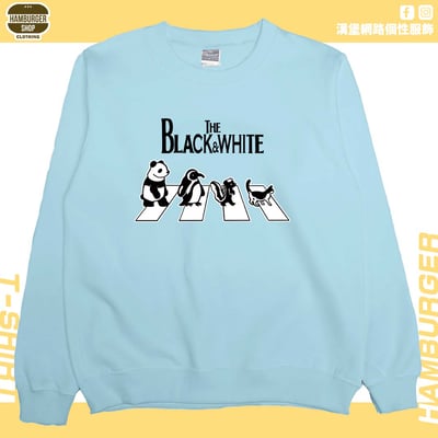 黑白動物(大學T)Hamburger T-shirt shop3
