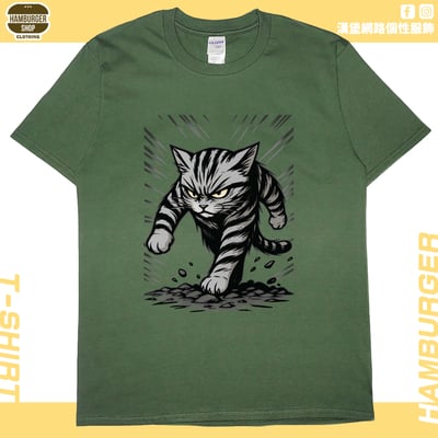 煞氣a貓(短T)Hamburger T-shirt shop8
