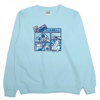 蟯蟲貼片(大學T)Hamburger T-Shirt Shop1