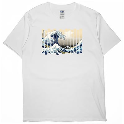 分割海浪(短T)Hamburger T-shirt shop3