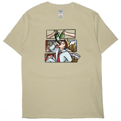 飲水日常(短T)Hamburger T-shirt shop(NEW)12