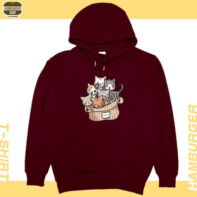 一堆貓一堆毛(帽T)Hamburger T-shirt shop13