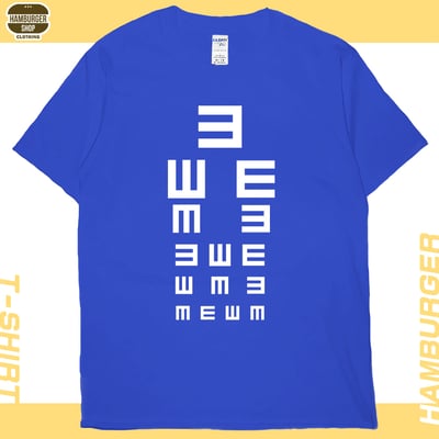 視力檢查(短T)Hamburger T-shirt shop20