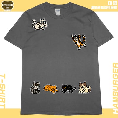 貓咪塗鴉(短T)Hamburger T-shirt shop4