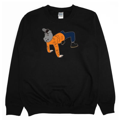 馬(大學T)Hamburger T-Shirt Shop2