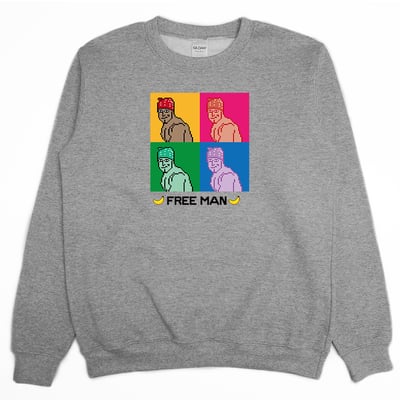 FREE MAN(大學T)Hamburger T-Shirt Shop2