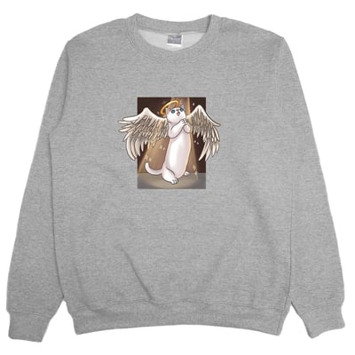 天使貓(大學T)Hamburger T-shirt shop10