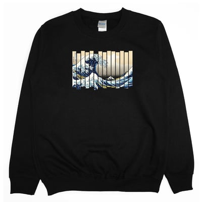 分割海浪(大學T)Hamburger T-Shirt Shop1