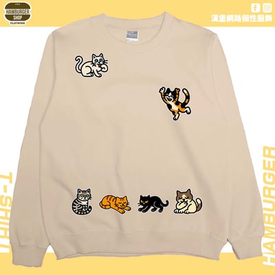 貓咪塗鴉(大學T)Hamburger T-shirt shop4