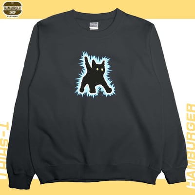 電到咪咪貓貓(大學T)Hamburger T-shirt shop5