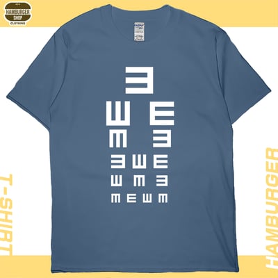 視力檢查(短T)Hamburger T-shirt shop5