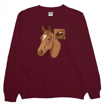 馬的眼睛(大學T)Hamburger T-Shirt Shop7