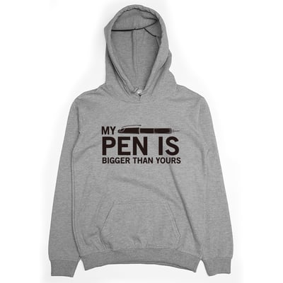 MY PEN IS BIGGER(帽T)Hamburger T-shirt shop3