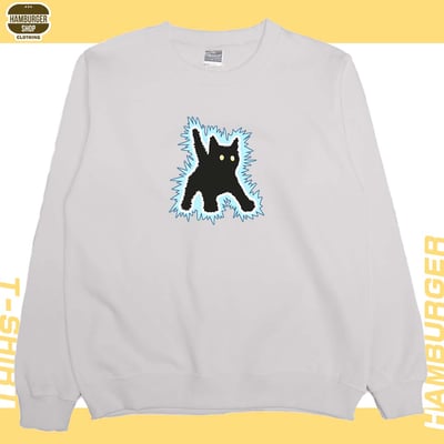 電到咪咪貓貓(大學T)Hamburger T-shirt shop8