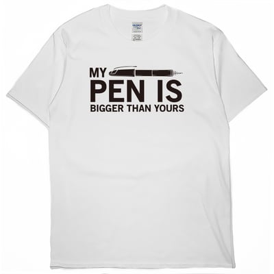 MY PEN IS BIGGER(短T)Hamburger T-shirt shop1