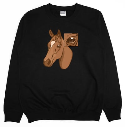 馬的眼睛(大學T)Hamburger T-Shirt Shop6